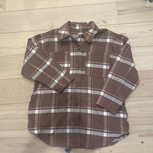 Oversized Large Plaid Button Shirt